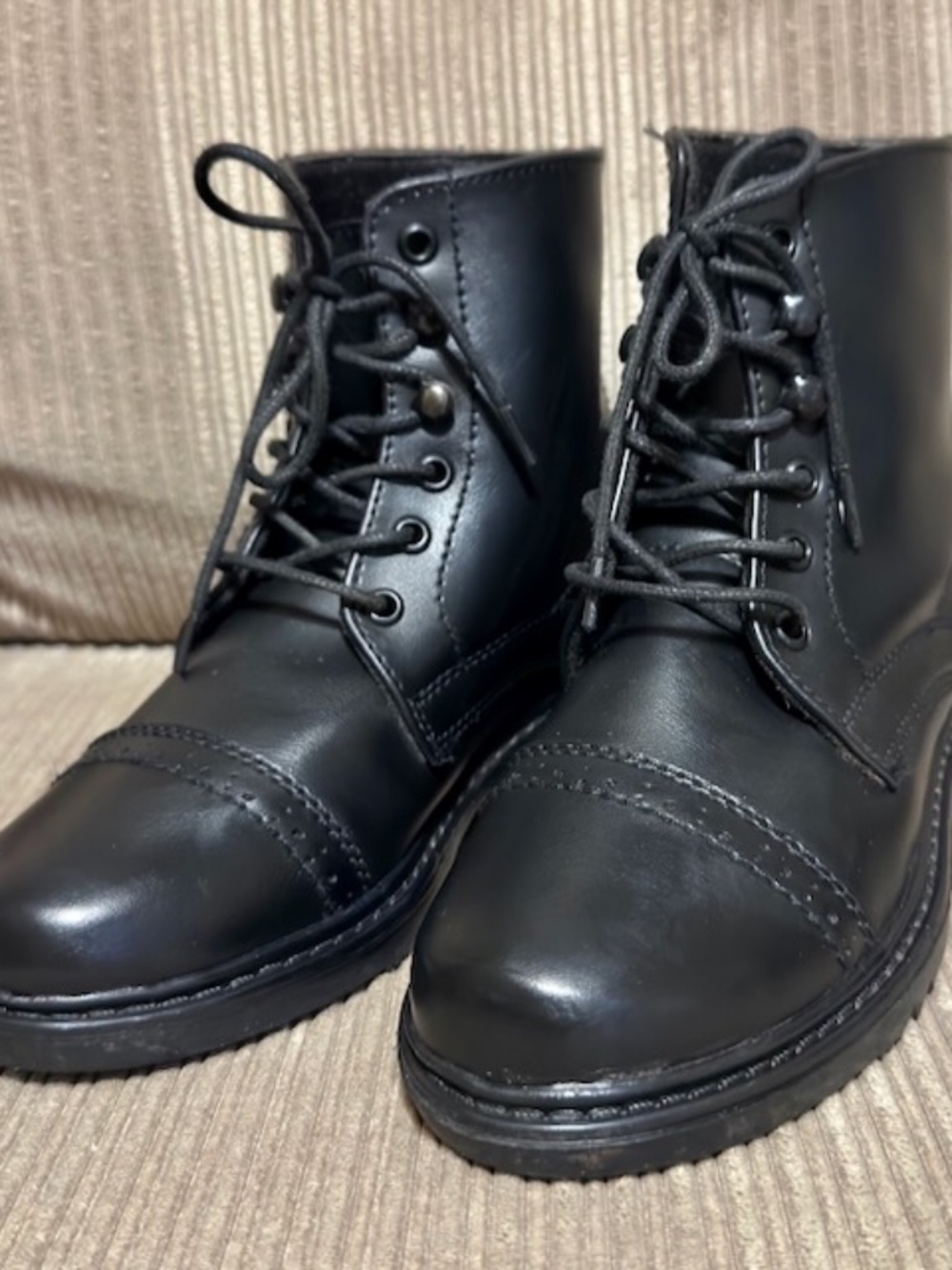 TuffRider Kid's Lace Up Paddock Boots Black Unisex Size 2